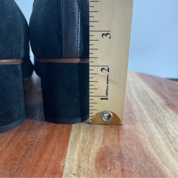 ATP Atelier All Tomorrow's Parties Block Heel Pumps Black suede 36 US 6 - Picture 8 of 9